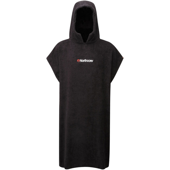 Northcore Beach Basha Change Robe / Poncho Black - Ponchos