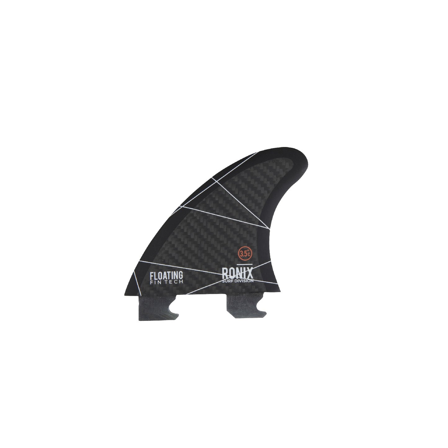 Ronix 3.5 in. - Floating Fin-S 2.0 - Blueprint - Surf Fin - Carbon - Fins