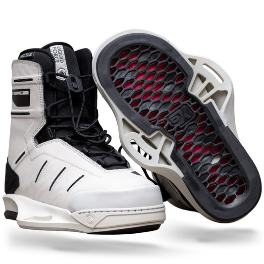 Liquid Force AERO 6X WHITE Bindings | 26 - Closed Toe Boots