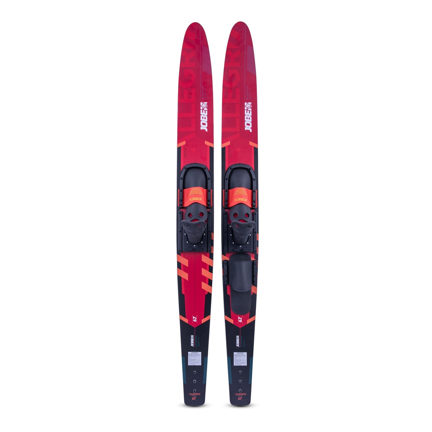 Jobe Allegre 67" Combo Waterskis Red - Combos