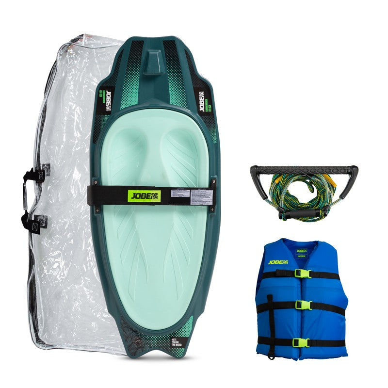 Jobe Slash Kneeboard Atlantic Green Package - Kneeboards