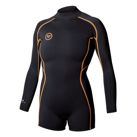 Ride Engine Women's Sensor 2mm Back Zip Long Sleeve Springsuit - Long Arm / Back-zip