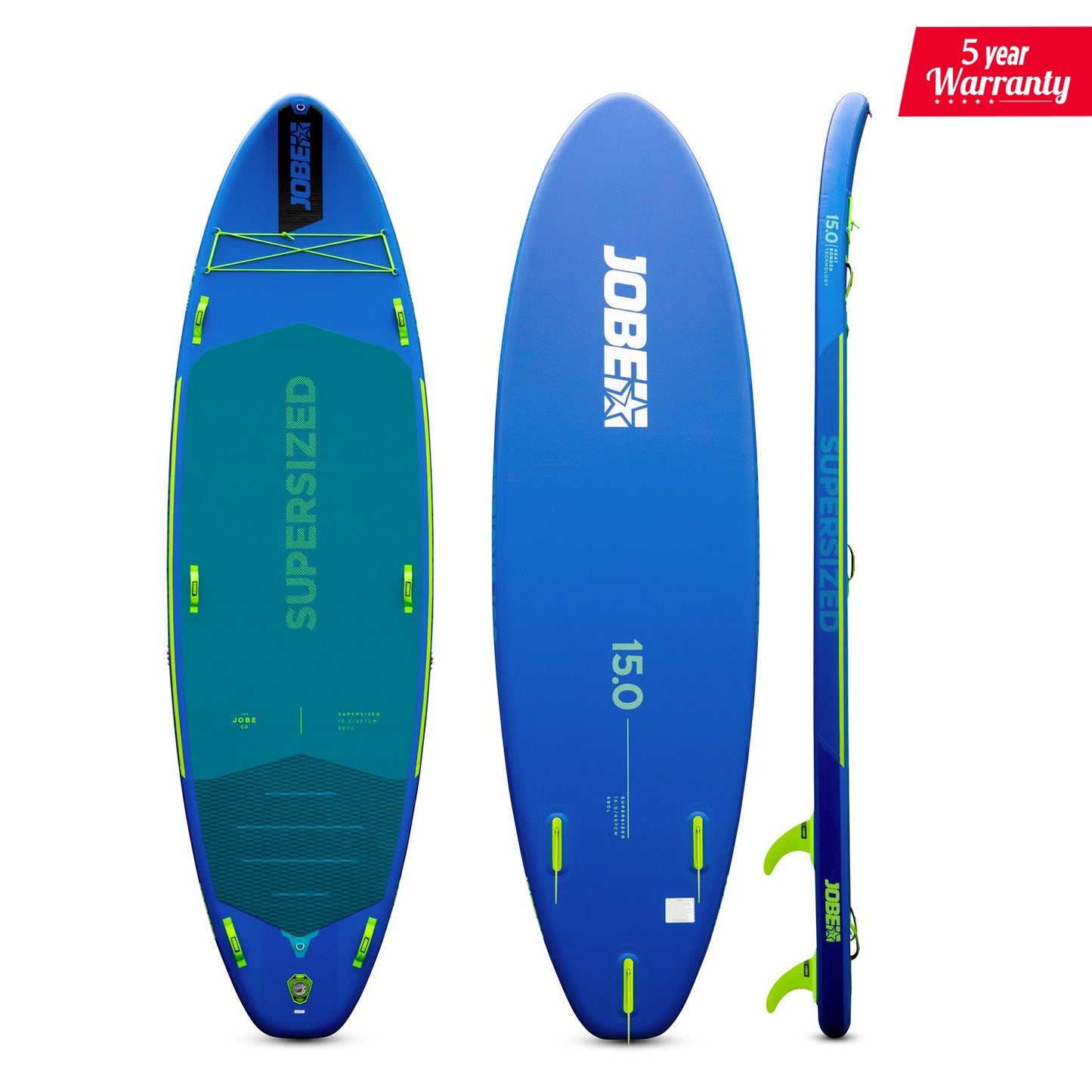Jobe SUP'ersized 15.0 Inflatable Paddle Board - Inflatable SUPs