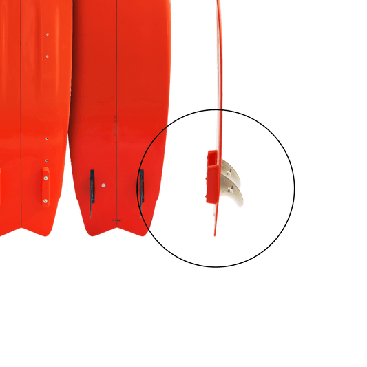 F-One FINS 4.5 FOR SIT KITE (TUTTLE BOX) x2 - Fins