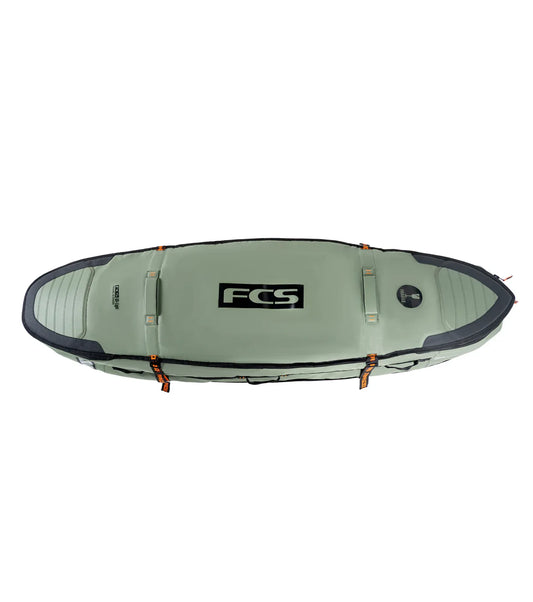 FCS Travel 3 Wheelie Shortboard / Fish Board Bag GO-Light