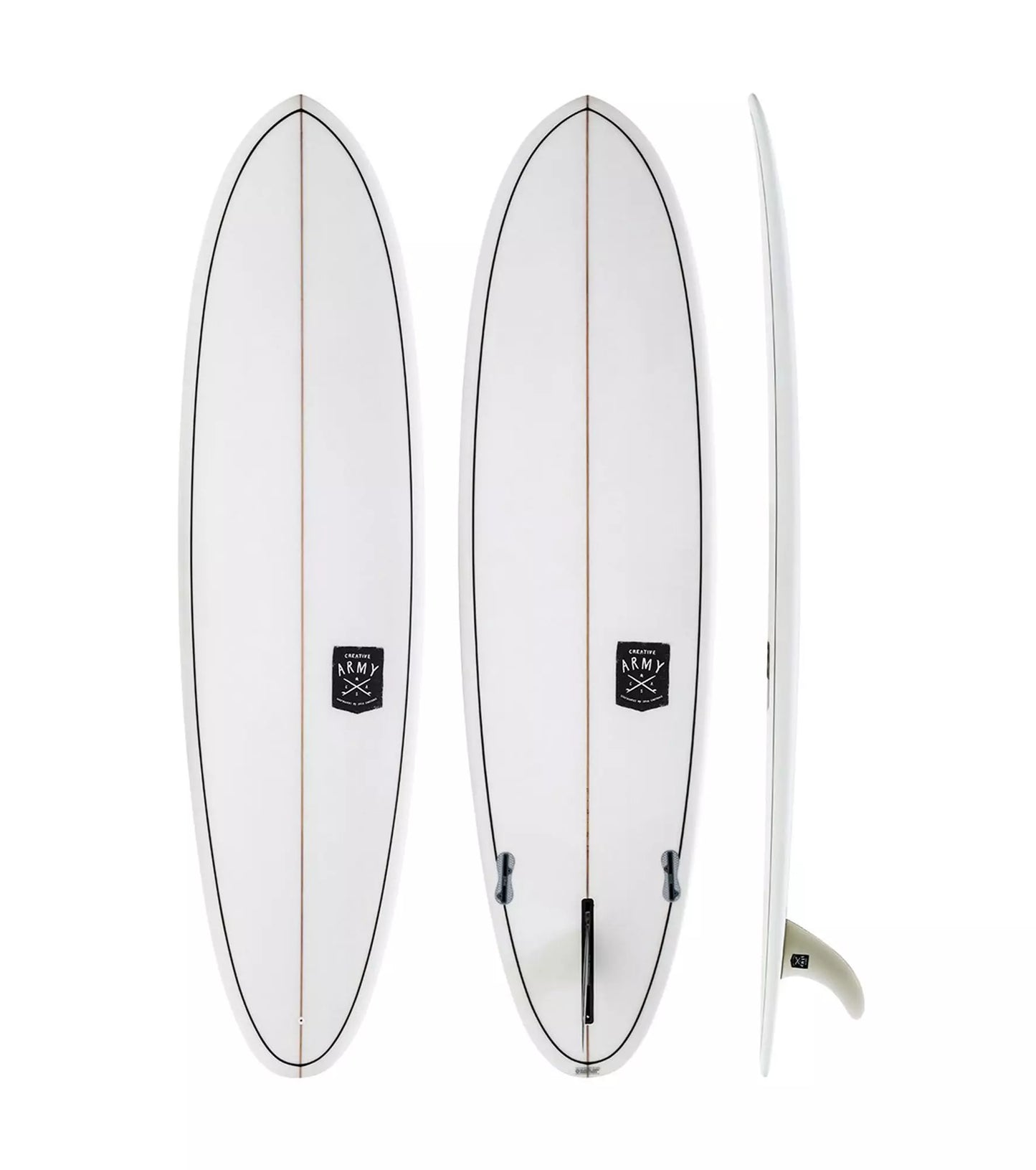 Creative Army Huevo SLX - FCS II - 2 + 1 Fin - Short Boards