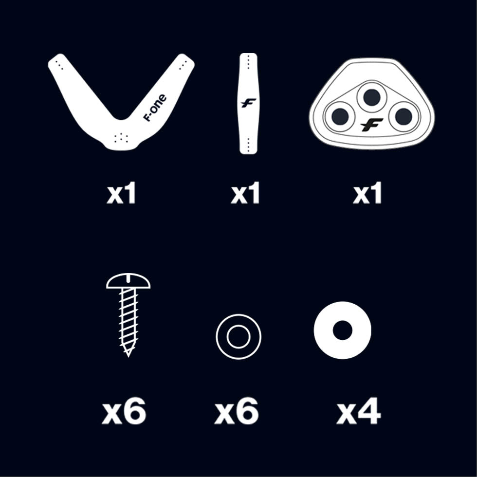 F-One V-STRAPS Foilboard (x3) Self-tapping Screws - Foot Straps
