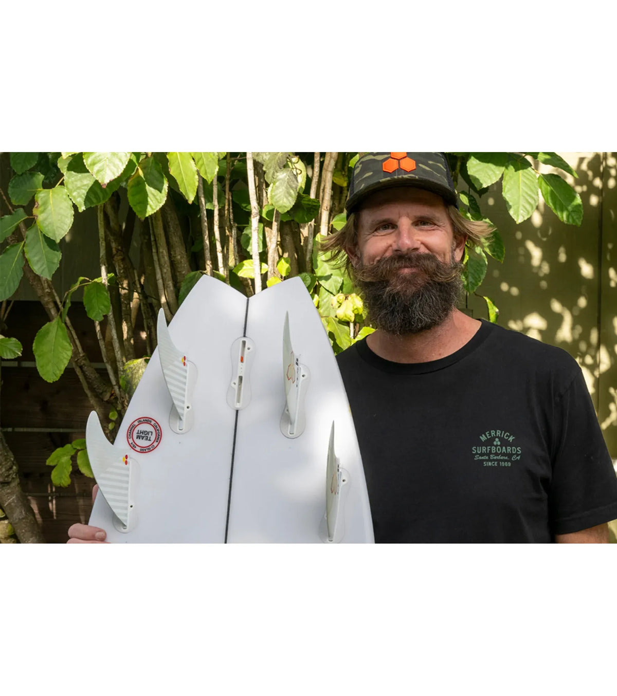FCS II Channel Islands Upright Performance Core Quad Rear Fins - White Flame