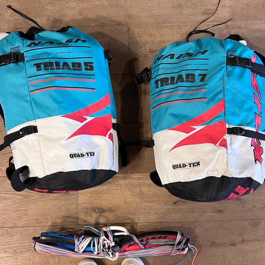 Naish 5m+7m TRIAD Kite Only w/bag w/bar USED | 19 - Kites (GRADE A)