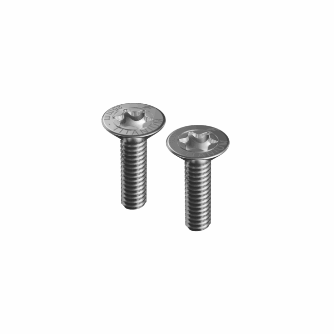 F-One M8-25mm tapered head screws (TITANIUM - T40 torx) x2 - Screws
