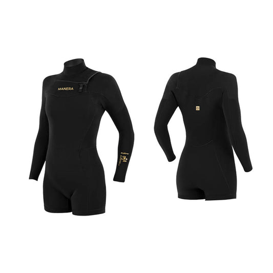 Manera SEAFARER Women SHORTY HYBRID FZ 3/2mm - Short Arm / Front-zip