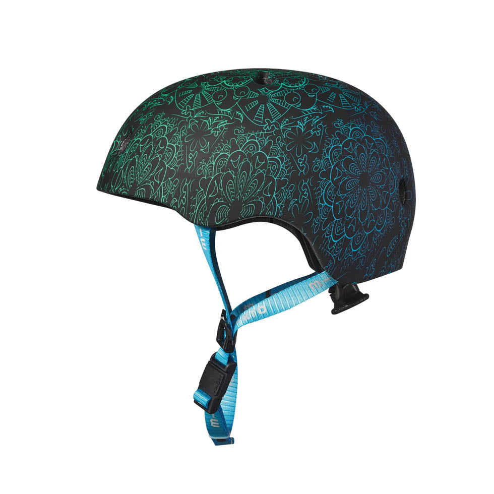 Micro helmet Deluxe Mandala Green/Blue - Helmets