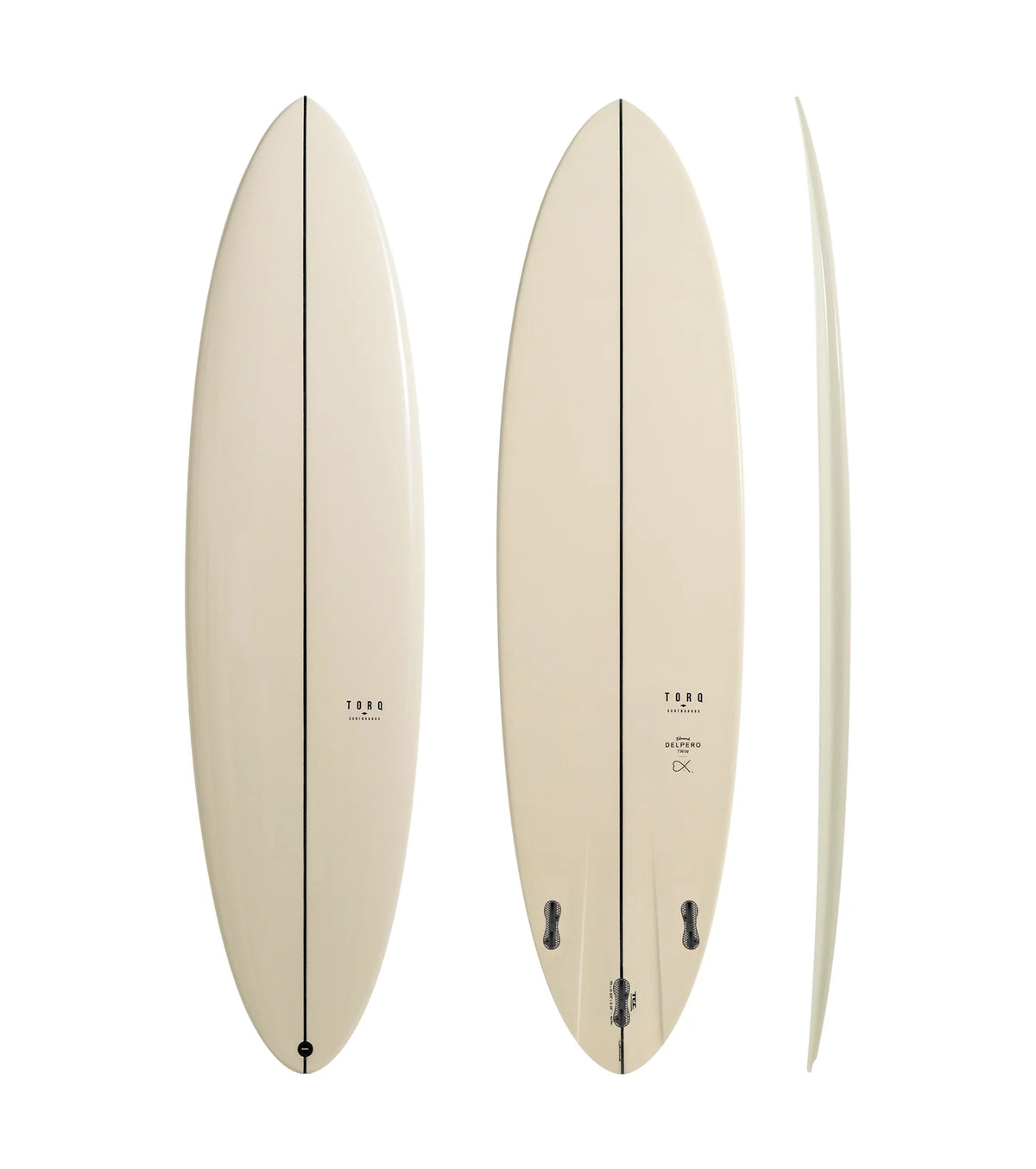 Torq Delpero Twin TEC - FCS II - 3 Fin - Stone