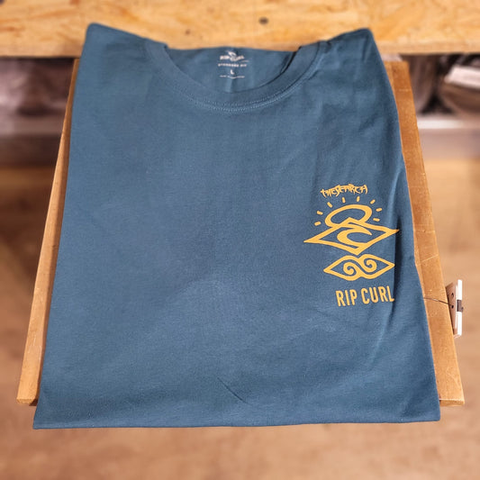 Rip Curl Search Icon Tee 0Cbmte Blue Green - Tees