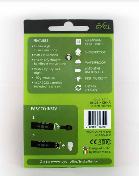 Micro Cycle Winglights Direction Indicators - Lights