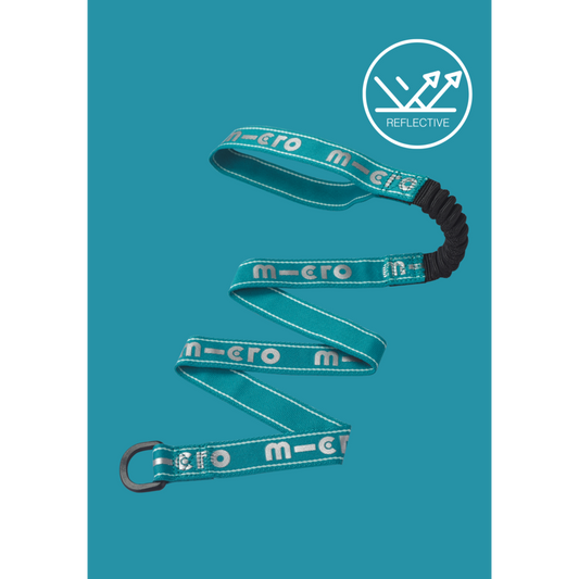 Micro Pull and Carry elastic Aqua reflective strap - Carry Straps