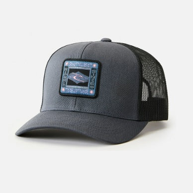 Rip Curl Custom Curve Trucker Cap Black/Green 005Mhe - Caps