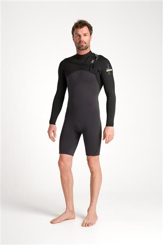 C-Skins Nuwave Session Lite 2/2 Mens Fl Chest Zip Spring - Shorty