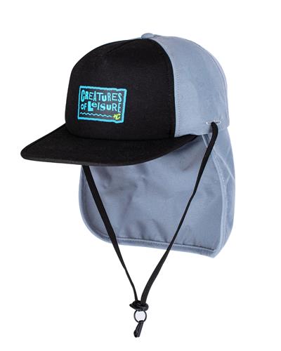 Creatures of Leisure Reliance Grom Surf Cap OsfmBlack Grey - Surf Caps