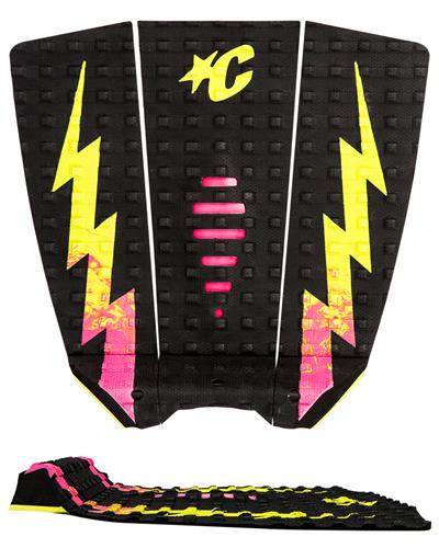 Creatures of Leisure Mick Eugene Fanning Lite: Black Pink Fade Lime - Tail Pads