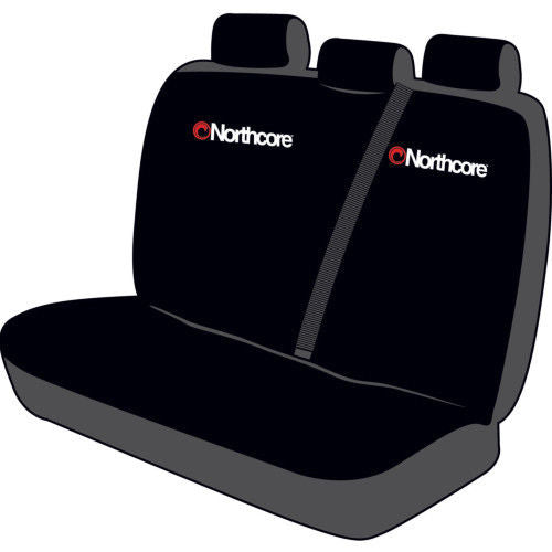 Northcore Triple Rear Seat Cover: Black - Seat Covers