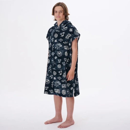 Rip Curl Hooded Towel Boy 003Bto - Blue - Ponchos