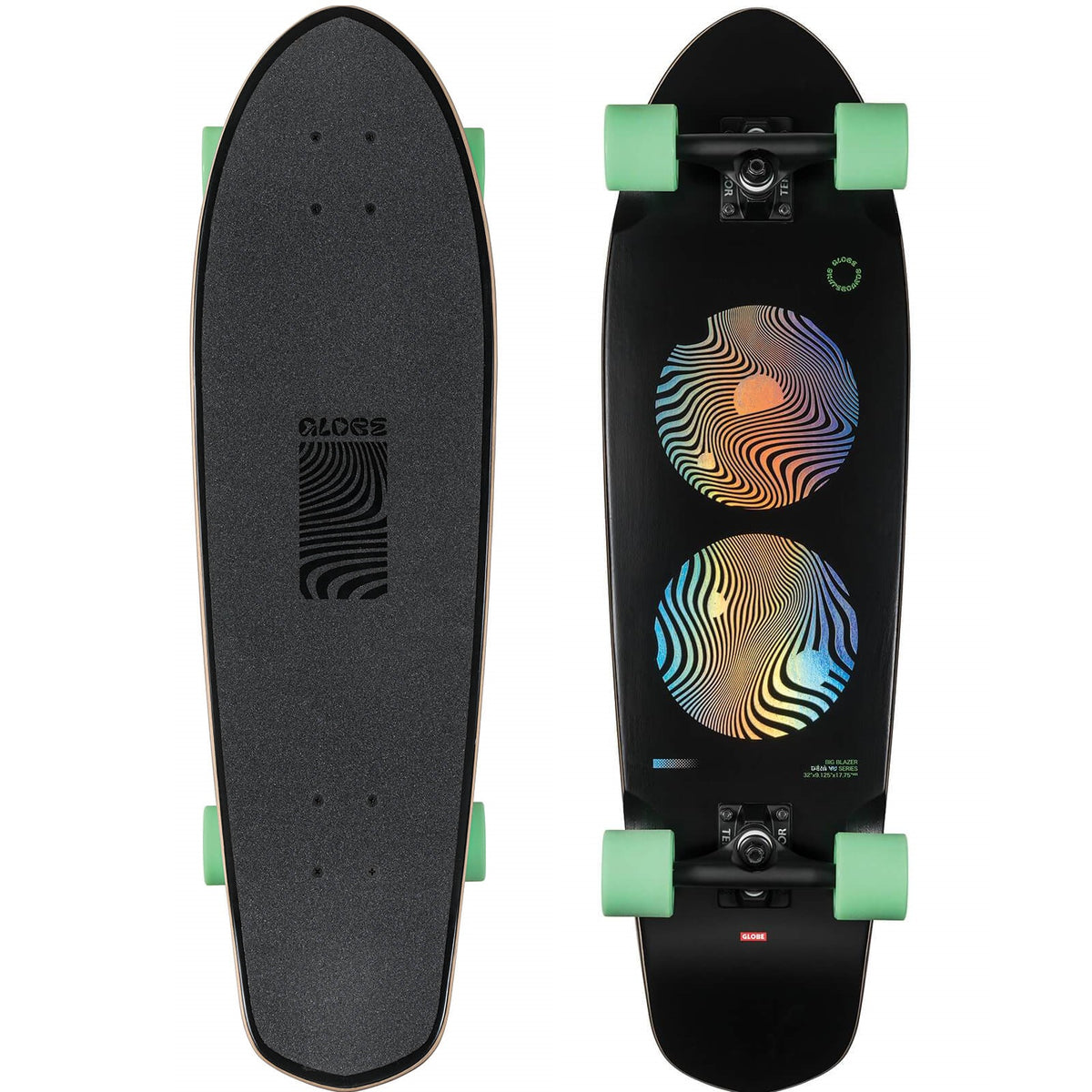 Globe Big Blazer 32' - Black/Green #10525195-BLK/GRN - Complete cruiser - Cruisers