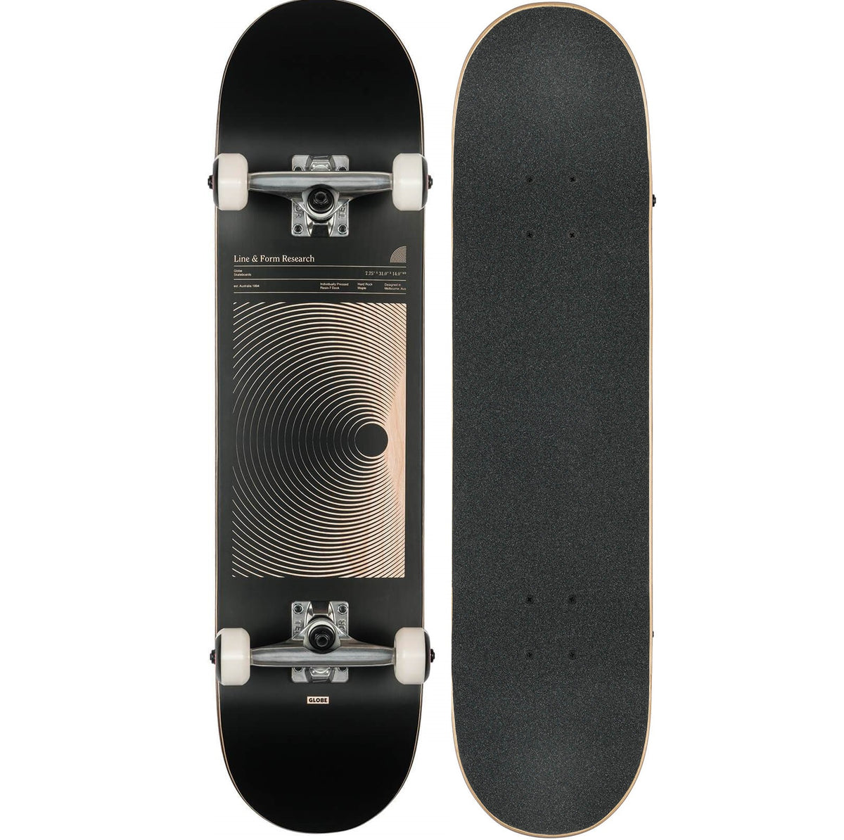 Globe G1 Lineform 7'75 - Black 10525410 - complete Skateboard - Skateboards