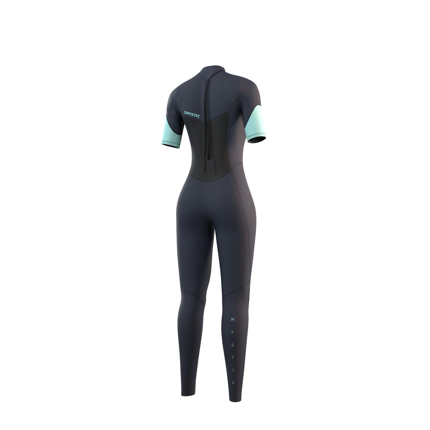 Mystic Brand Shortarm 3/2mm Bzip Flatlock Women Night Blue - Short Arm / Back-zip