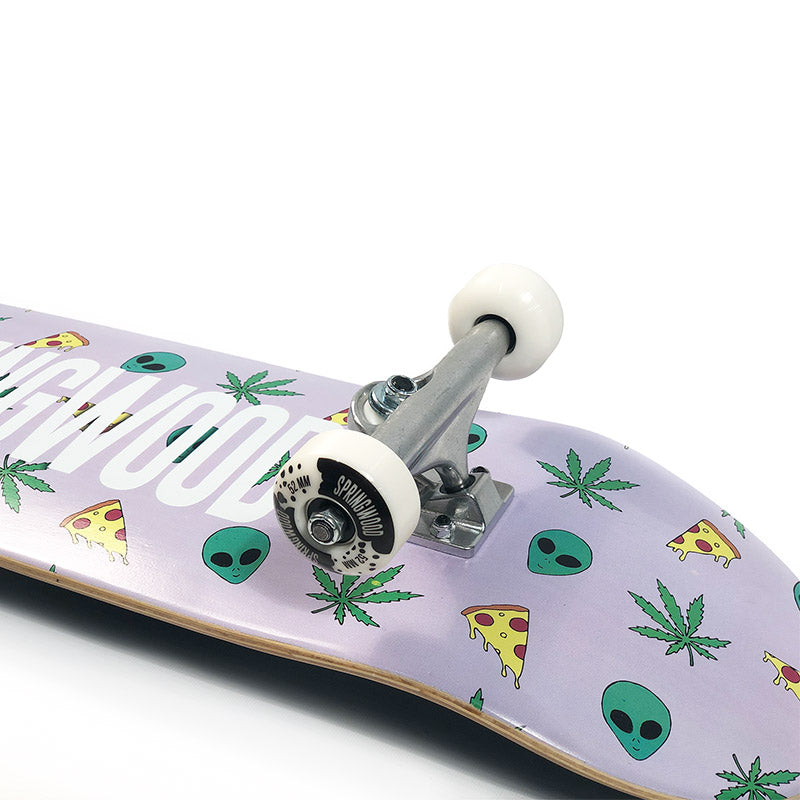 Springwood Alien Pizza Complete Skateboard 8.0 - COMPLETE - Skateboards