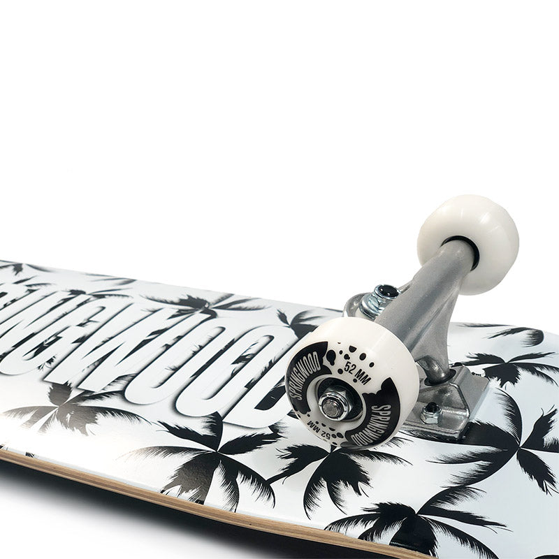 Springwood Palms Black White Complete Skateboard 8.125 - COMPLETE - Skateboards