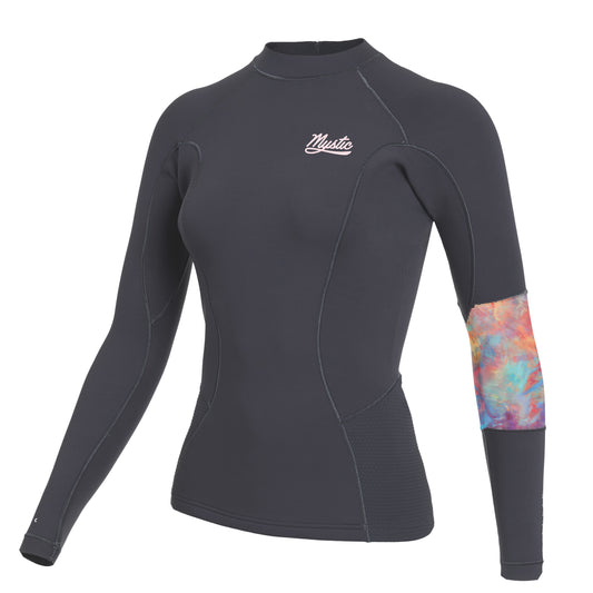 Mystic Lunar L/S Vest Neoprene 2mm Women Dark Grey - Jackets
