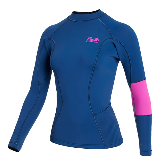 Mystic Lunar L/S Vest Neoprene 2mm Women Summer Blue - Jackets