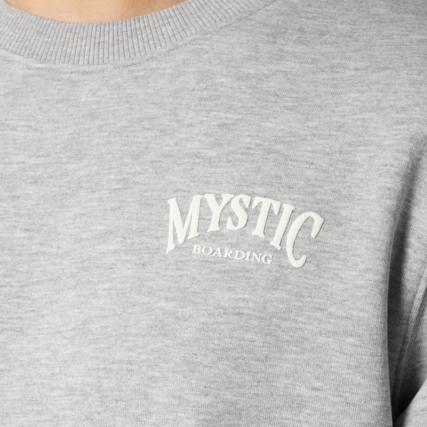 Mystic Ethos Crew Sweat Light Grey Melee | 23 - Jackets