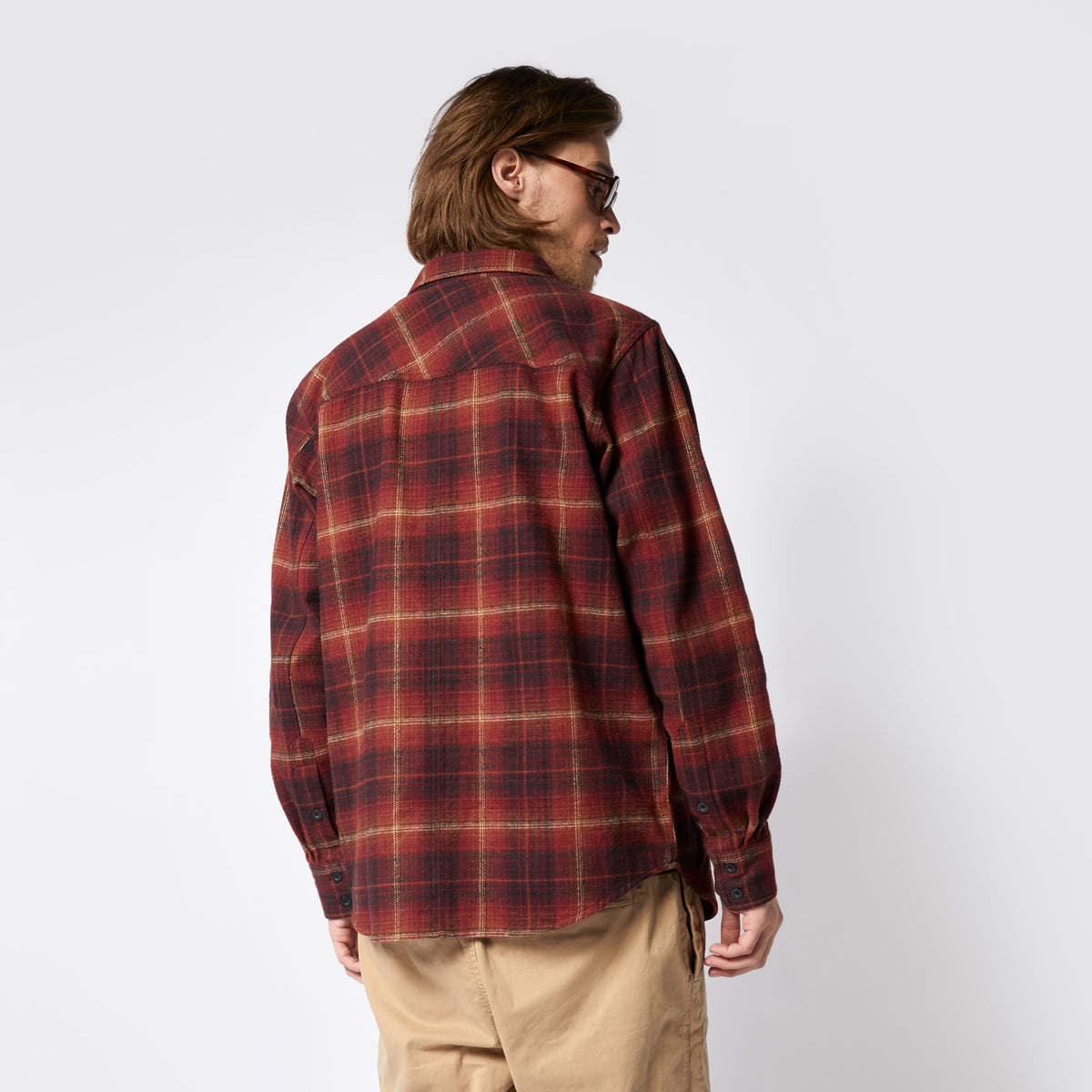Mystic The Check Shirt Red - L/S Shirts