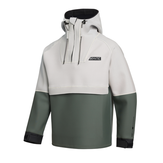 Mystic Fury Neoprene Hoodie 3/2mm Dark Olive - Hoodies
