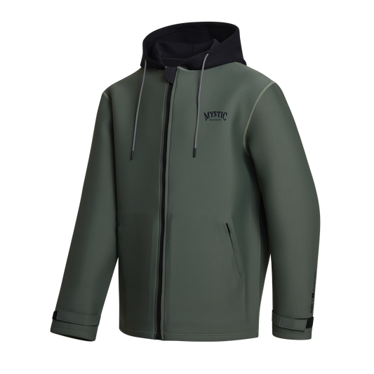 Mystic Manic Neoprene Jacket 2mm Dark Olive - Hoodies