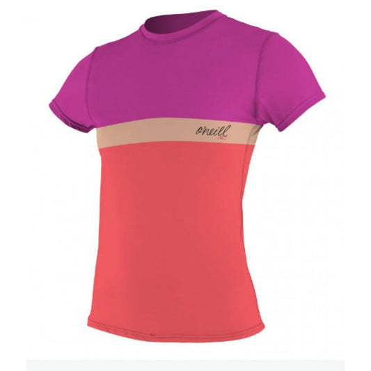 O'Neill UV Protection WMS Color Block Rash Tee - S/S Vests