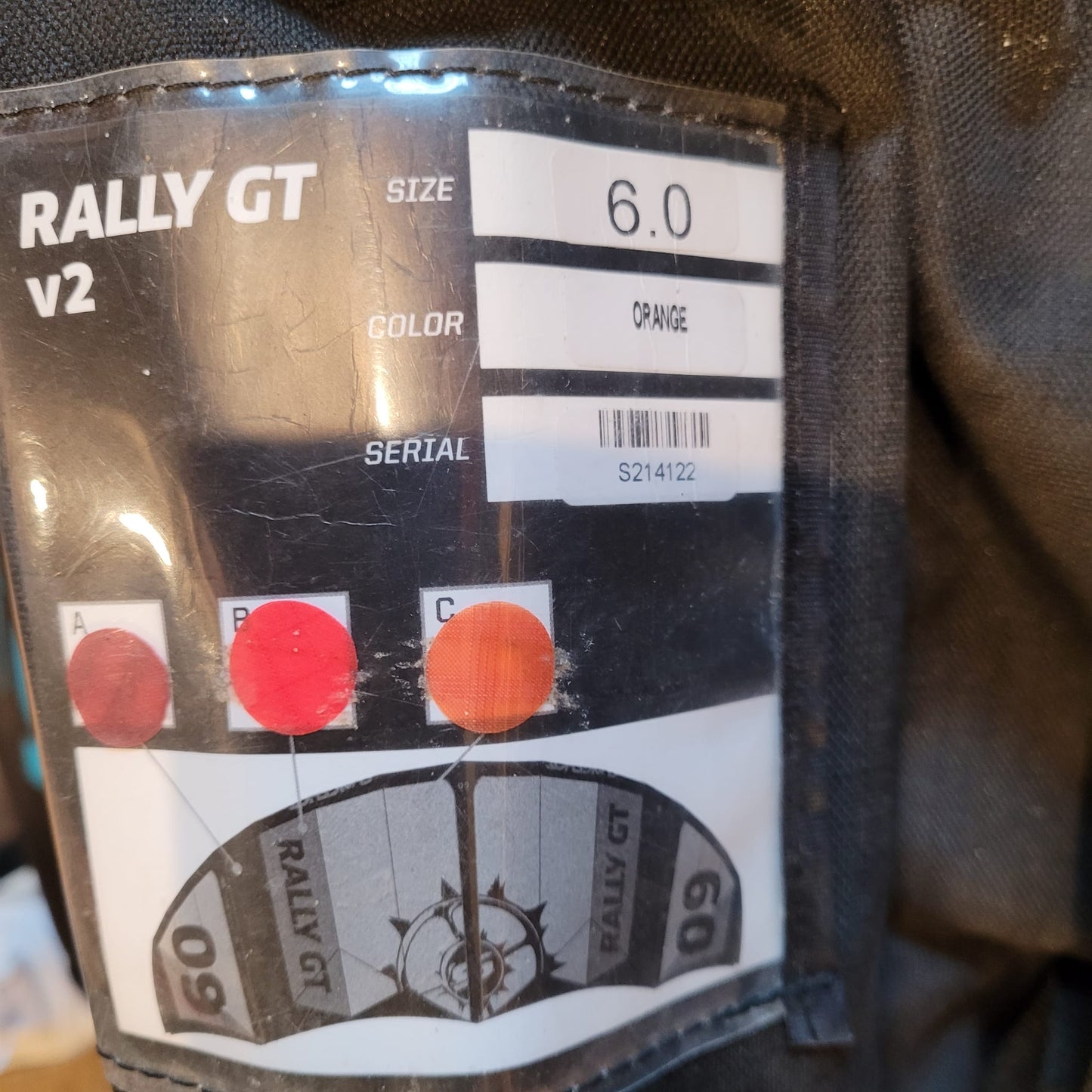 Slingshot 6m RALLY GT V2 Kite Only w/bag USED - Kites (GRADE B)