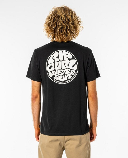 Rip Curl Wettie Essential Tee Black Ctest9 - Tees