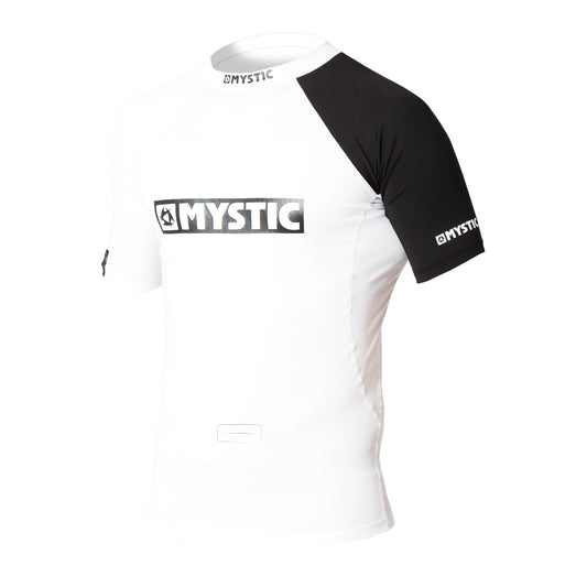 Mystic Event S/S Rashvest Chest Logo White - S/S Vests