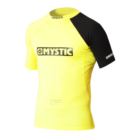 Mystic Event S/S Rashvest Chest Logo Yellow - S/S Vests