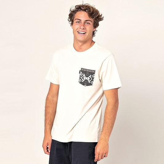 Rip Curl Pocket Ica Tee - Bone Ctesn5 - Tees
