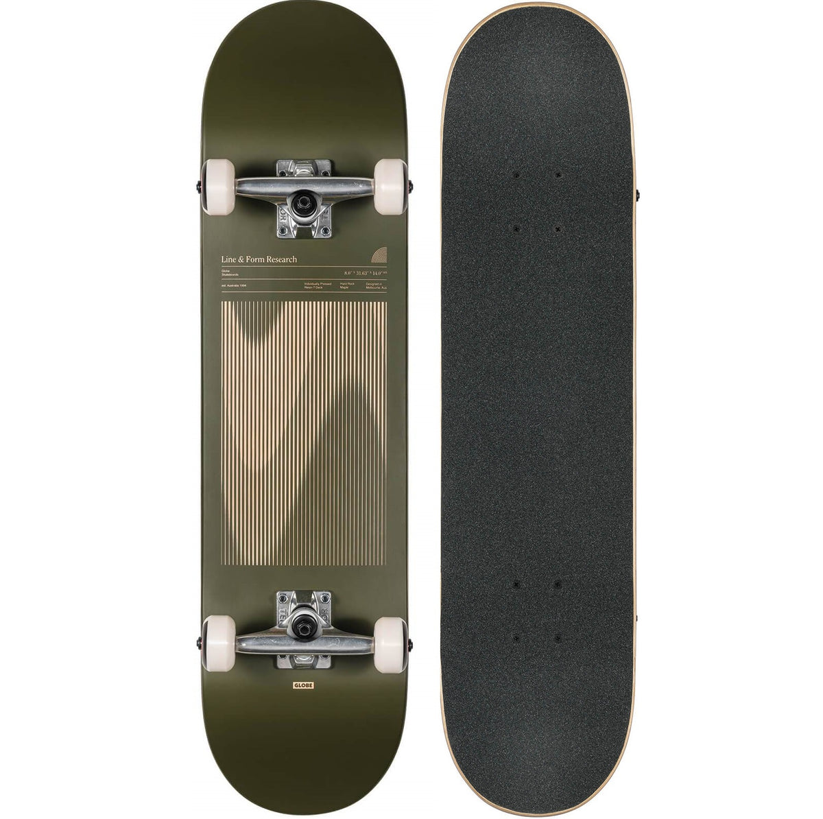 Globe G1 Lineform 8' - Olive #10525410-OLV - complete Skateboard - Skateboards