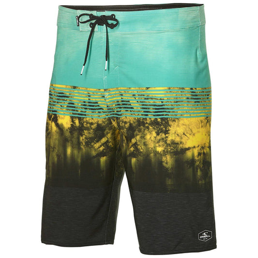 O'Neill Pm Hyperfreak Boardshort Green Aop - Boardshorts