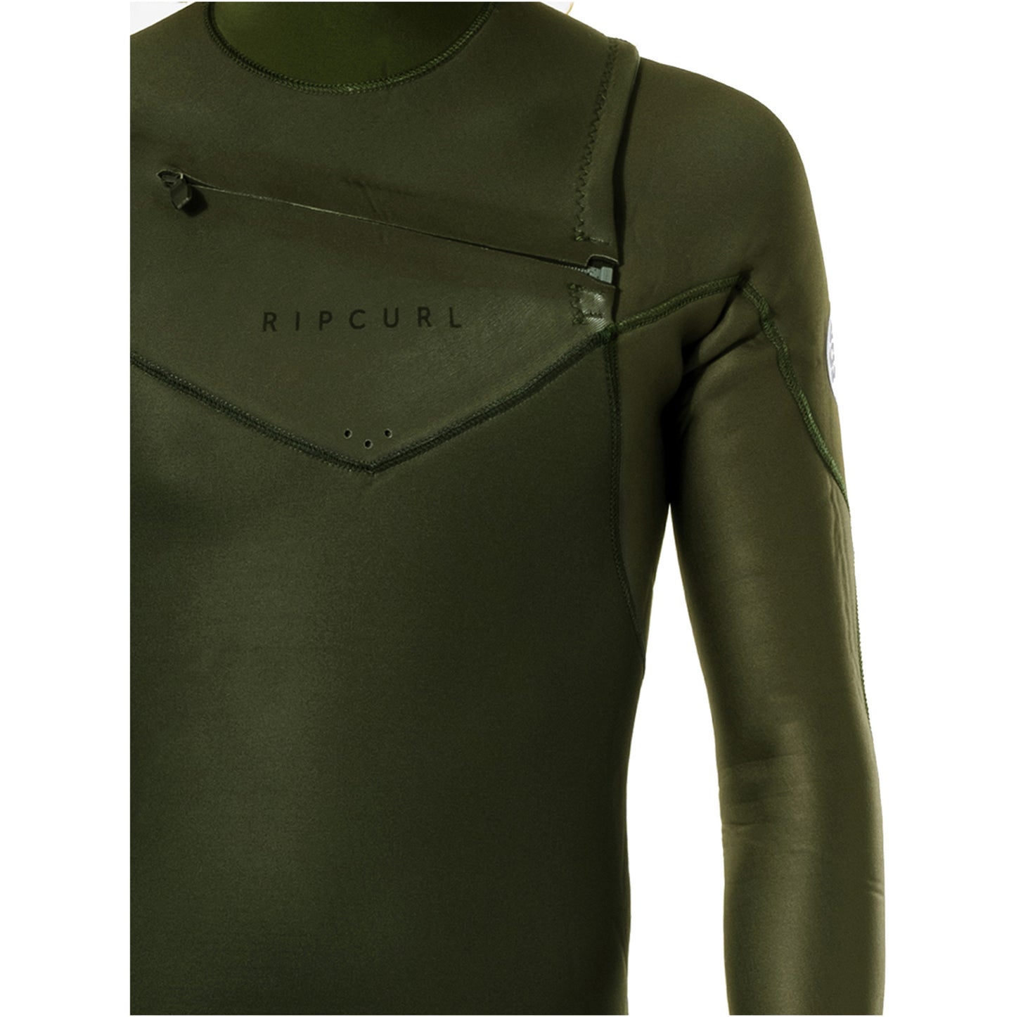 Rip Curl Dawn Patrol Perf 3/2 Chest Zip Wetsuit Wsm9Tv Green (E5) - Fullsuit / Front-zip