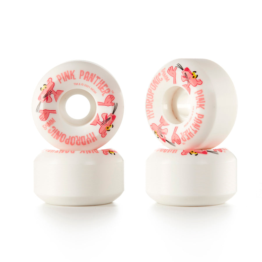 Hydroponic PINK PANTHER skateboard Wheels - 03 White 100A - Wheels
