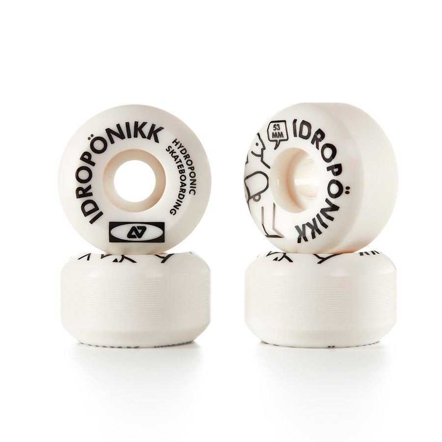 Hydroponic HYKEA skateboard Wheels - 01 White 100A - Wheels