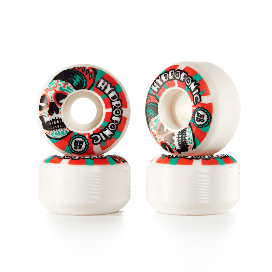 Hydroponic MEXICAN SKULL 2.0 skateboard Wheels - 01 Red 100A - Wheels