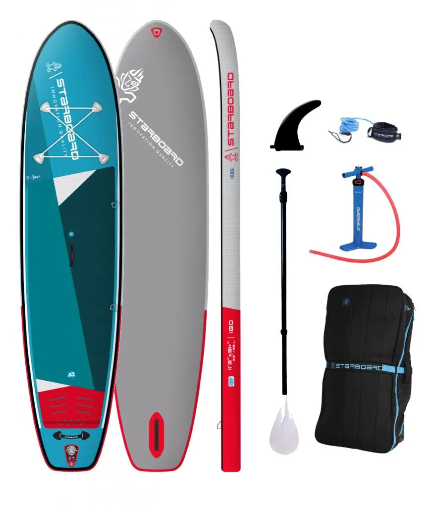 Starboard Inflatable SUP 11'2" X 31" iGO ZEN Single Chamber w/Paddle | 22 - SUP Packages